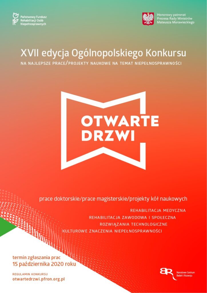 XVII edycja Konkursu Otwarte drzwi-plakat