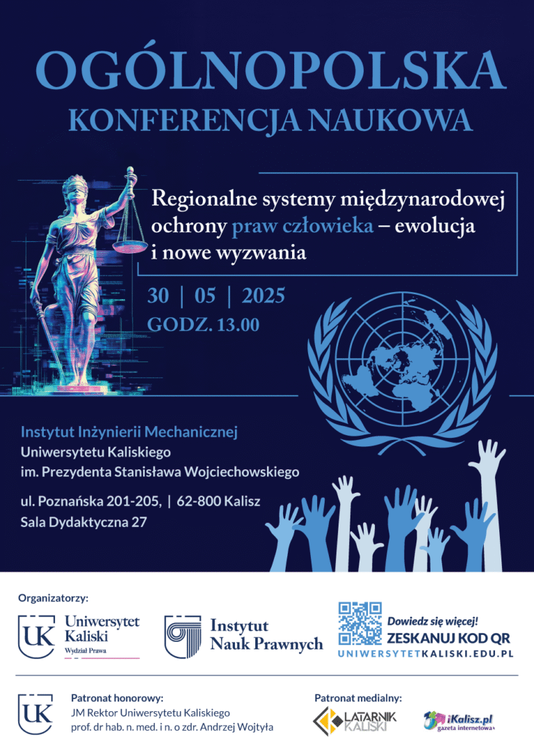 Ogólnopolska Konferencja Naukowa organizowana przez Wydział Prawa i Instytut Nauk Prawnych