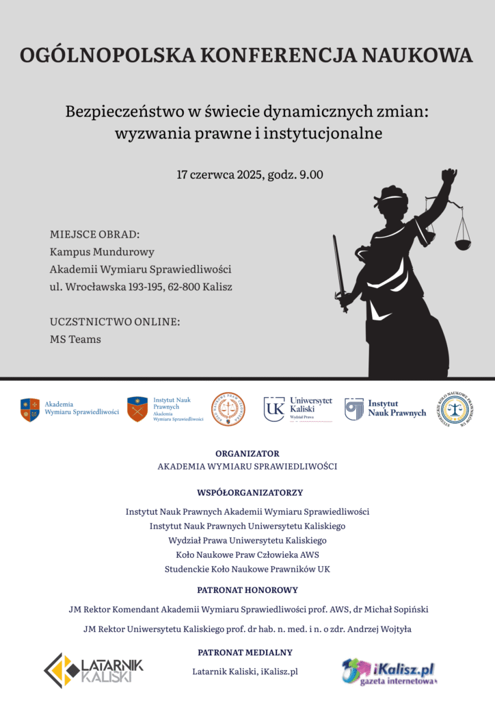 Wydział Prawa Uniwersytetu Kaliskiego z silną reprezentacją na ogólnopolskiej konferencji o bezpieczeństwie