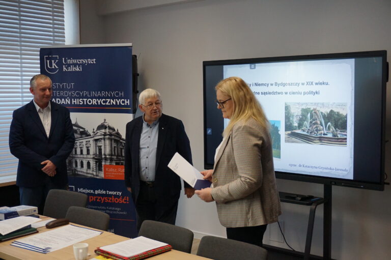 Seminaryjny wykład naukowy w Instytucie – 23 października 2025 roku. Dr Katarzyna Grysińska-Jarmuła, Polacy i Niemcy w Bydgoszczy w XIX wieku. Trudne sąsiedztwo w cieniu polityki.