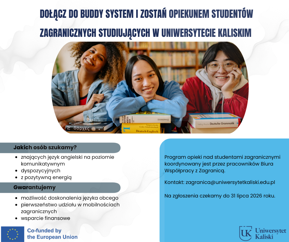 Zostań Buddy Student w&nbsp;semestrze zimowym 2026/2027!