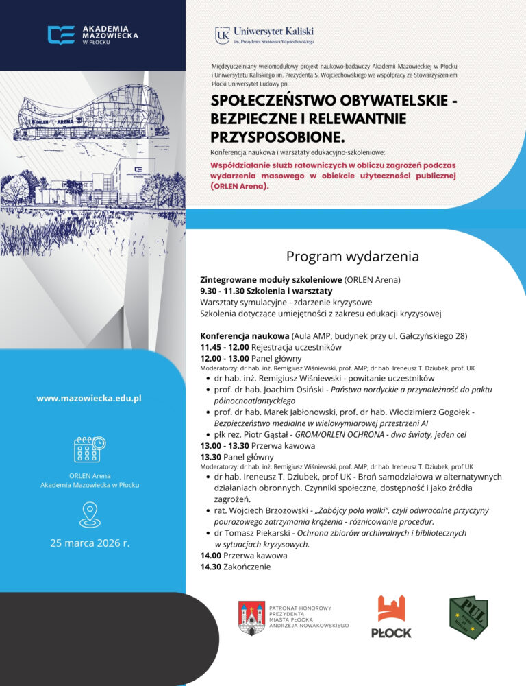 Udział pracowników i doktorantów podczas konferencji Społeczeństwo obywatelskie – bezpieczne i&nbsp;relewantnie przysposobione